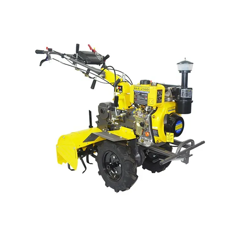 KisanKraft 5.36 HP KK-IC-256D Diesel Power Weeder with Center Rotary and Back Rotary, 247 CC Engine For Agriculture
