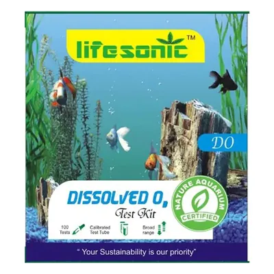 Lifesonic Dissolved Oxygen Aquarium Water Test Kit, 100 Tests per Kit, 3 Years Shelf Life