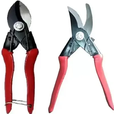 AGT Garden Tools Combo Kit of a Double-Cut Garden Cutter and a German Style Garden Pruner, Used for Gardening (2 Tools)
