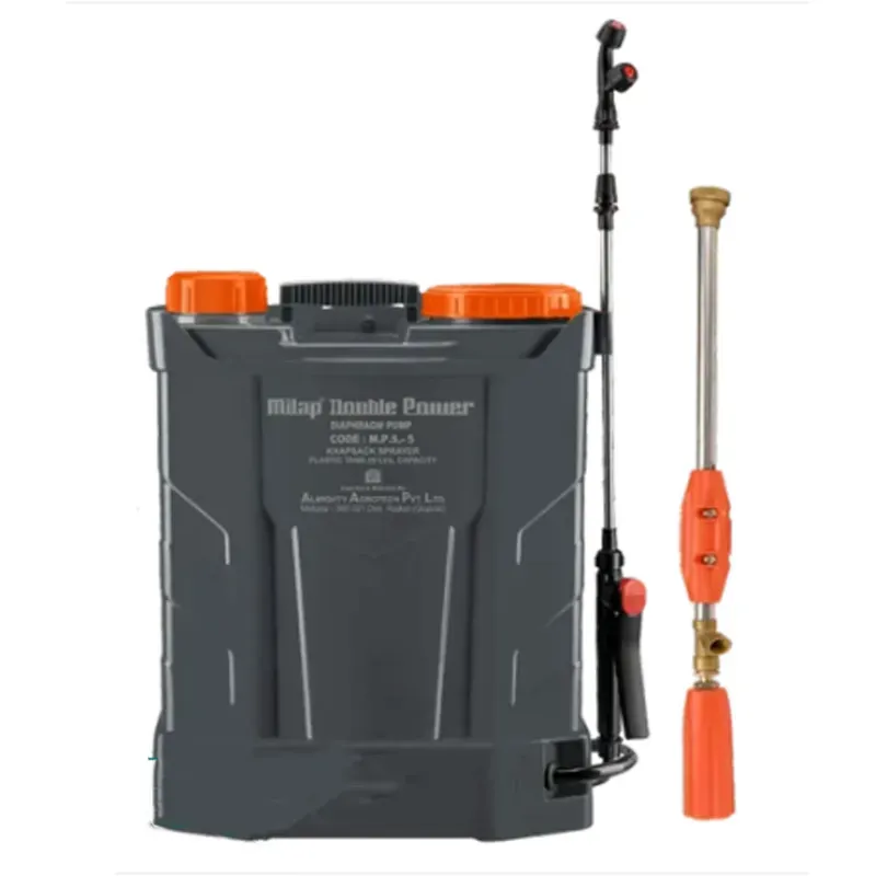 Milap 20 Litre, Double Power Battery Operated Knapsack Sprayer With 12 V 12 Ah battery, MPS-5