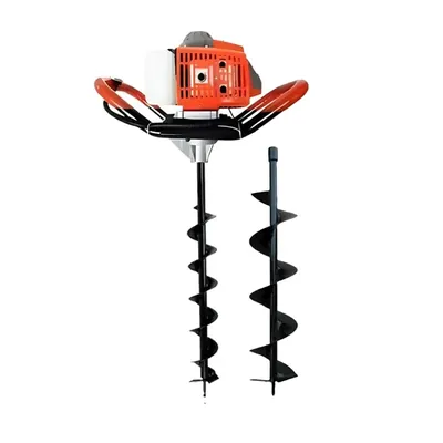 SPRAYMAN 68 CC Petrol Earth Auger with 4 & 6 Inch Bits, 2 Stroke Post Hole Digger SEA-7000