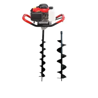 SPRAYMAN 82 CC 4 Stroke Petrol Earth Auger with 4 & 6 Inch Bits, Post Hole Digger SEA-8000