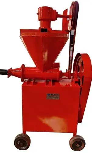 3 HP Single Phase Automatic Cow Dung Log Making Machine With 500 kg/hr Capacity