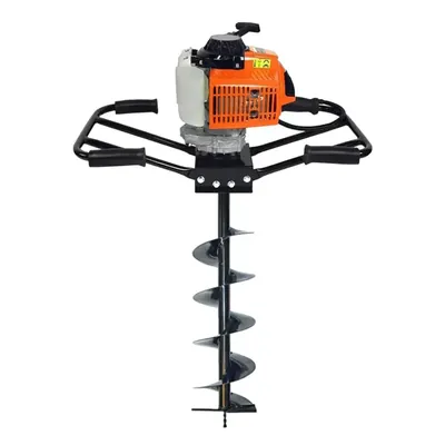 Neptune AG-63D, 63 CC 2-Stroke Earth Auger Machine, Heavy Duty Two-Man Operated Post Hole Digger with 8-Inch Drill Bit