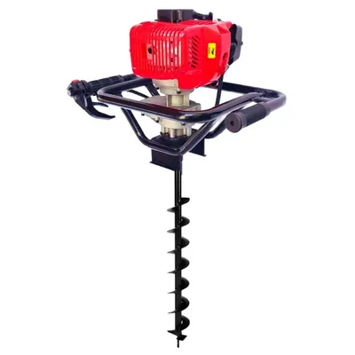 Latson EA 52, 2 Stroke 52 CC Earth Auger / Post Hole Digger with 4 Inch (10.16 cm) Drill Bit