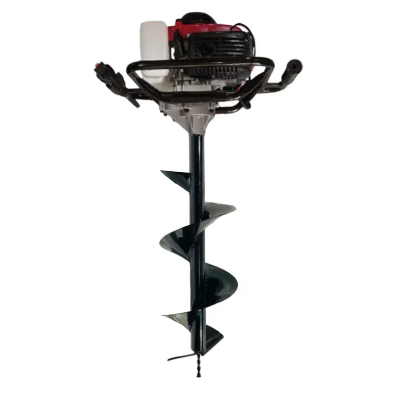 MECSTROKE 4 Stroke 82 CC Earth Auger with 10 Inch Auger Bit, Post Hole Digger Machine