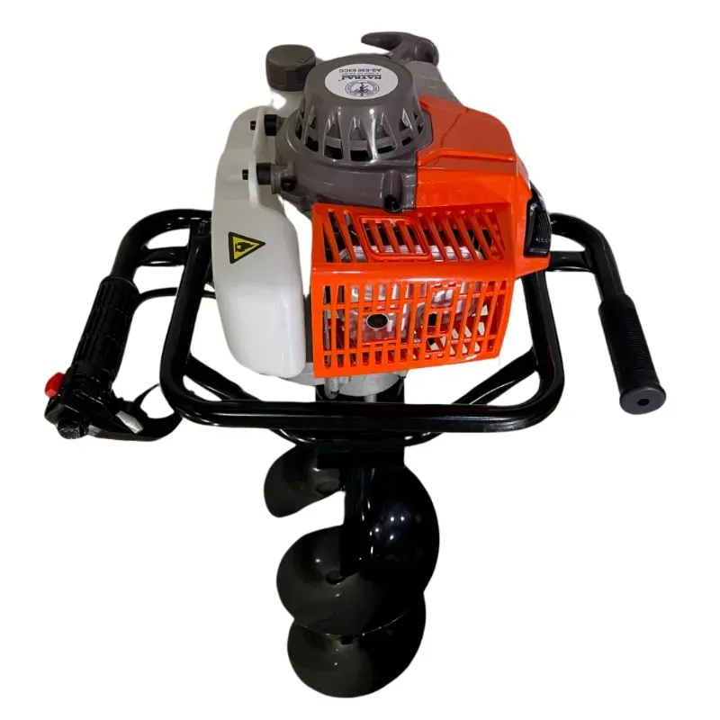 NATRAJ 2 Stroke 63 CC Petrol Engine Earth Auger Machine With 4 Inch Heavy-Duty Drill Bit, AS-630D