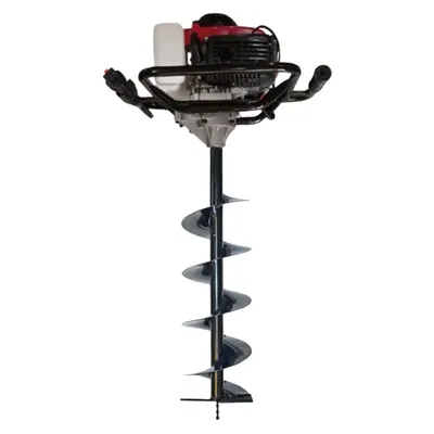 MECSTROKE 4 Stroke 82 CC Earth Auger with 8 Inch Auger Bit, Post Hole Digger Machine