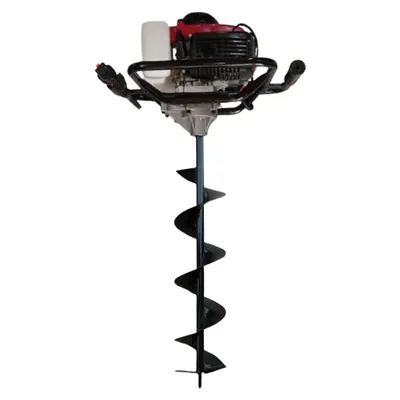 MECSTROKE 4 Stroke 82 CC Earth Auger with 6 Inch Auger Bit, Post Hole Digger Machine