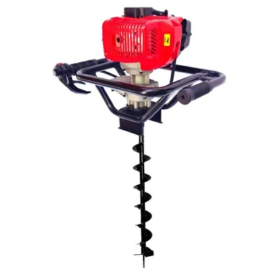 Latson EA 52, 2 Stroke 52 CC Earth Auger with 2.5 Inch (6.35 cm) Drill Bit, Soil Drilling Machine