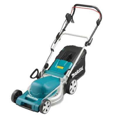 MAKITA 1600 W ELM4121 3-in-1 Electric Lawn Mower, Grass Cutter with Adjustable Cutting Height