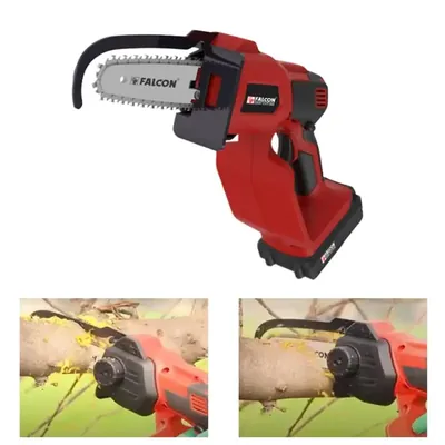 FALCON Easy Cut-505 Battery Operated, Mini cordless chainsaw with 5 Inch Guide Bar