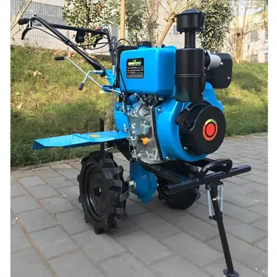 AIVA ITALY 9 HP AV 500 J NEW (186F) 4 Stroke Electric Plus Recoil Start Power Tiller, Suitable for Weeding in All Types of Agriculture Crops