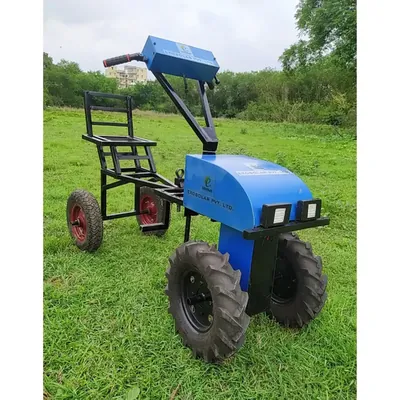 Exosolar 42 V 18 Ah Battery Operated EV Bike Type Weeder With 40'' Tyre, Seat, Cultivator & Rotavator (1 Year Warranty)