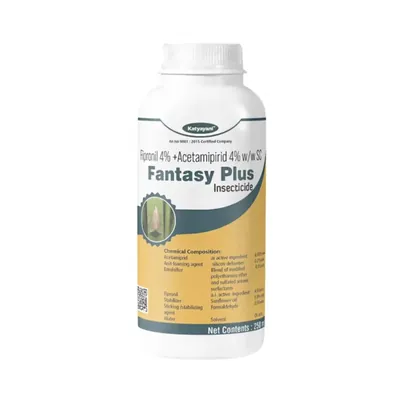 Katyayani Fantasy Plus, Fipronil 4% + Acetamipirid 4% w/w SC, Insecticide (Quantity-750 ml (250 ml x 3))