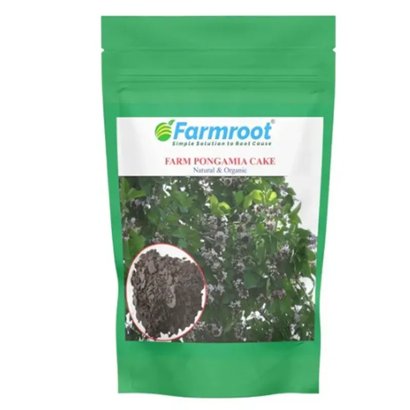 FARMROOT Farm Pongamia Cake Organic Fertilizer, 1 kg, (Pack of 5 Pieces)(Quantity-5 Pieces)
