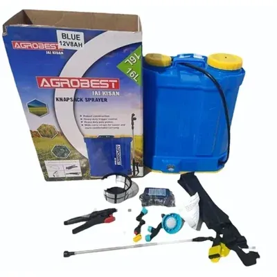 Agrobest 16 L Jai Kisan 12 V 8 Ah Battery Operated Knapsack Sprayer, Suitable for Agriculture Spraying