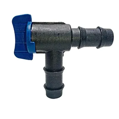 Siddhi Agritech 16 mm Elbow Connector with TAP L Cock-L Type Valve for Drip Irrigation (Pack of 100Pcs)