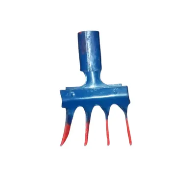 4-Prong Khampali, Cultivator Head for Light Soil Work & Weeding