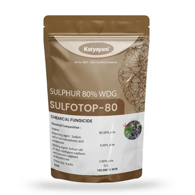 Katyayani SULFOTOP 80, sulphur 80 % WDG, Chemical fungicide (Quantity-1 kg)