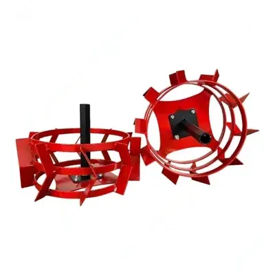 Heavy Duty 18 Inch Cage Wheel with Holder For 5 to 9 HP Petrol Power Tiller