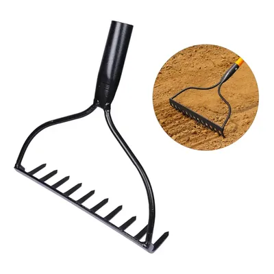 FALCON Garden Bow Rake without Handle, Rake Tool For Loosening Soil, Gathering Leaf, Gardening Tool