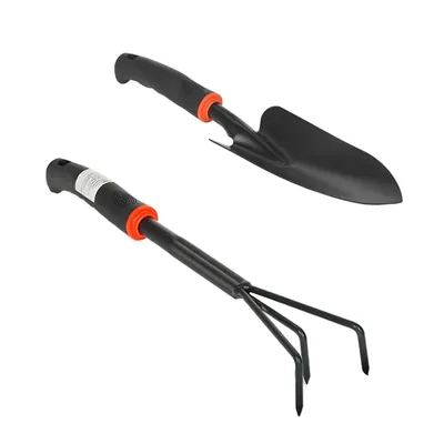 DAP Set of a Hand Cultivator and a Hand Transplanter, Used for Cultivation/Garden Maintenance, 2 Tools