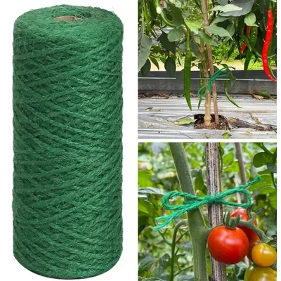 Ecofynd Garden Twines, Jute Plant Ties for Climbers/Crafts/Decoration (CORD003-DGN-050)-Pack of 2