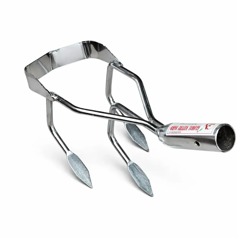 Global Nature Agro 3-Tines, Manual Hand Culti-Rake Without Handle, For Farming & Gardening