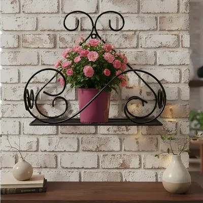 Heavy Duty Plant Stand, Wall Mounted Hanging Plant Shelf For Home, Office, Garden & Balcony Decoration (Model-B0F4XV85H1)