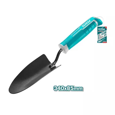 TOTAL Garden Trowel THFTT858, Carbon Steel Trowel, 1.5 mm Thickness