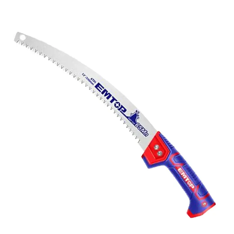 Emtop EHASP3301 Pruning Saw 13 Inch With Triple teeth And Extension Bar, Design For Fast Cutting With Less Effort