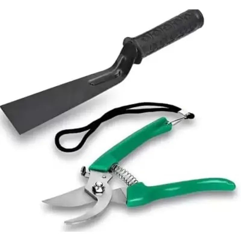 AGT Garden Tools Combo Kit of a 2 Inch Khurpi and a Garden Pruner, Used for Small-Scale Gardening Processes(2 Tools)