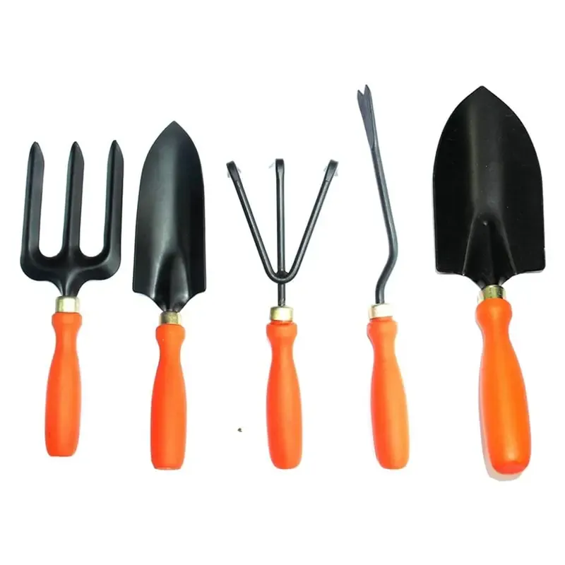 Gardening Tool Kit Weeder, Trowel Big, Trowel, Cultivator, Fork, Gardening Tools Set for Home (Set Of 5 Pcs)