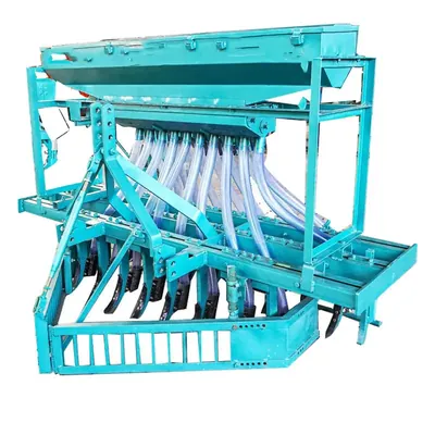 21 Tyne Garlic Seed and Fertilizer Planter with Soil Leveler for Tractor