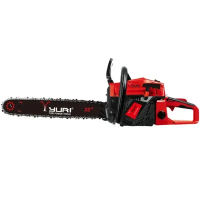 YURI Professional 62-cc Petrol Chainsaw with 22 Inch Guide Bar, Ideal for Cutting Tree and Firewood, GCS-YR-6200
