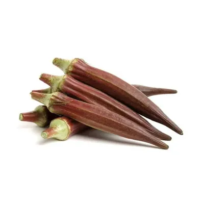 GEBDINSH Red Okra Bhindi Ladyfinger Bhendi Beej for Gardening
