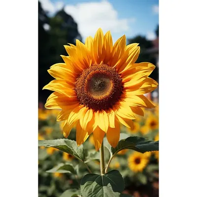 GEBDINSH Yellow Sunflower Flowering Seeds (60-70 Seed Per Packet) for Home and Gardening