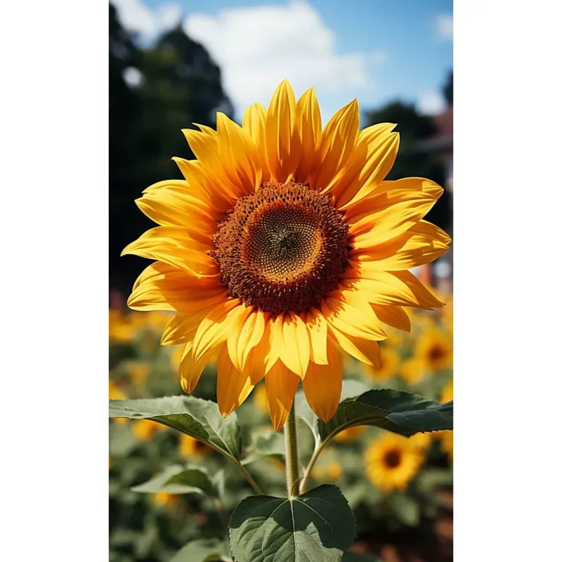 GEBDINSH Yellow Sunflower Flowering Seeds (60-70 Seed Per Packet) for Home and Gardening