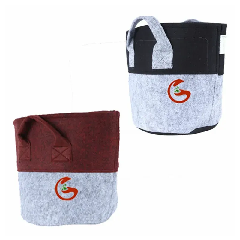Gardeco 400 GSM 10 x 10 Inch Geo Fabric Two Colors Grow Bag for Terrace Gardening, Vegetable, Plants (Quantity-2 pieces)