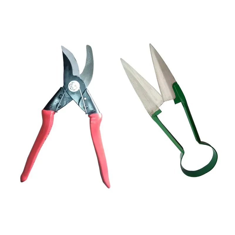 AGT Garden Tools Combo Kit of a German Style Garden Pruner and Manual Grass Shear, Used for Gardening Purposes(2 Tools)