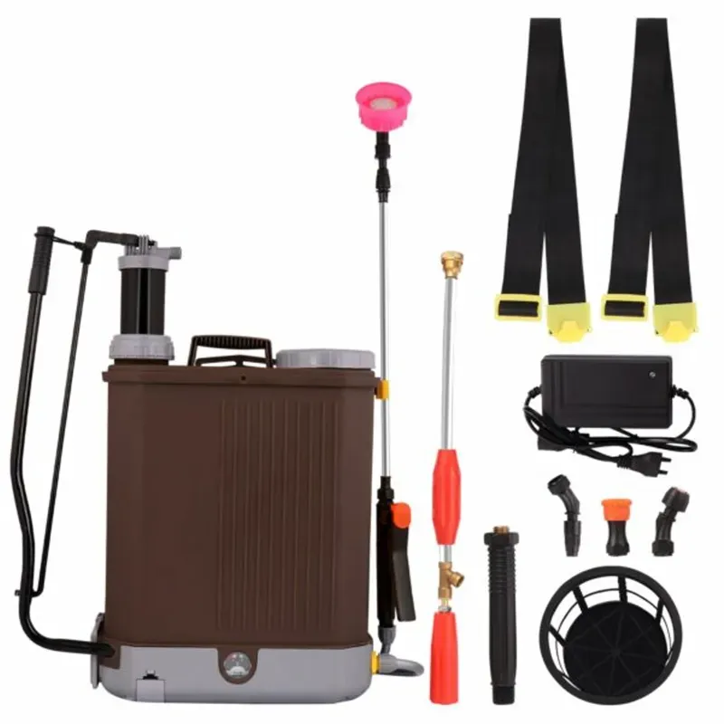 Giga Watts Agro 2 in 1 Battery and Manual Sprayer 12 V 8 Ah Knapsack Spray with Free 16 L Tank Capacity for Gardening Farming Sanitization (Pack of 1)