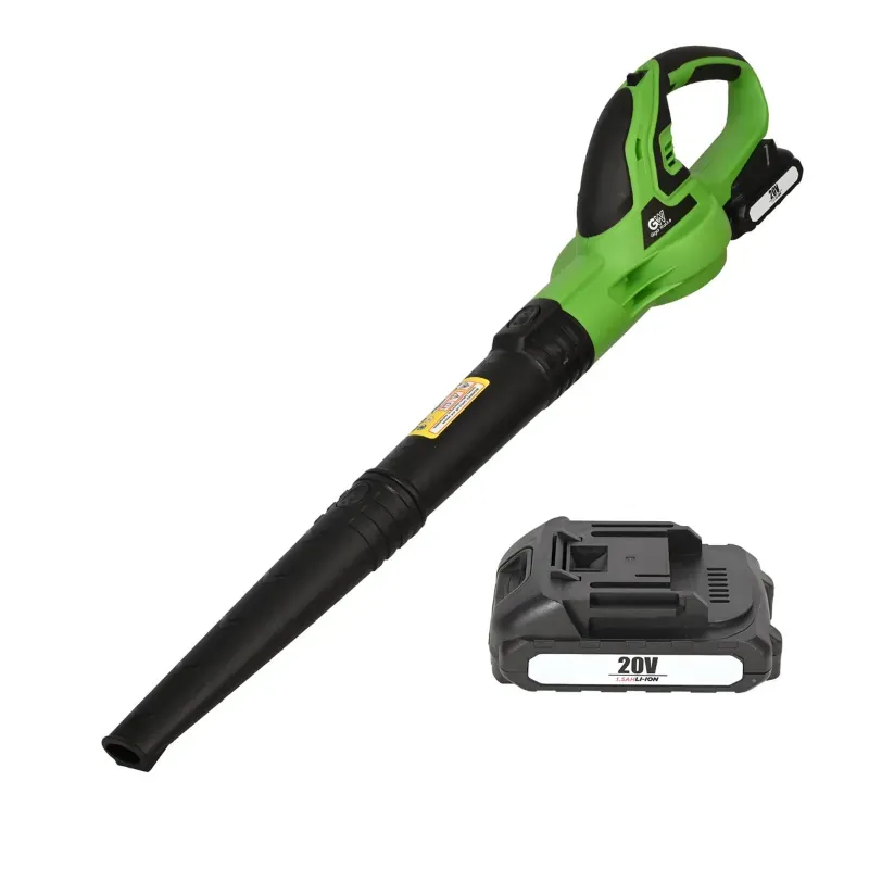 Giga Watts 20 V Cordless Air Blower Machine, High Speed 15000 RPM Handheld Blower with 1.5 Ah Battery