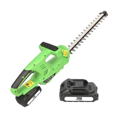 Giga Watts 20 V Cordless Hedge Trimmer with 1.5 Ah Rechargeable Battery, Handheld Electric Grass Cutter & Plant Trimmer