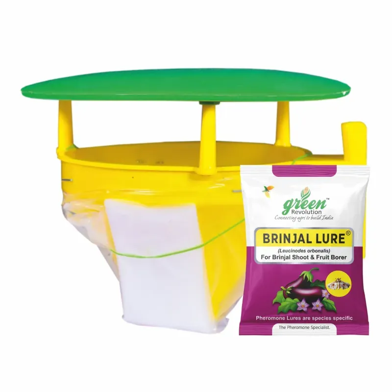 Green Revolution Highly Effective Funnel Insect Trap with Brinjal Insect Lure (Pack-10 pcs)