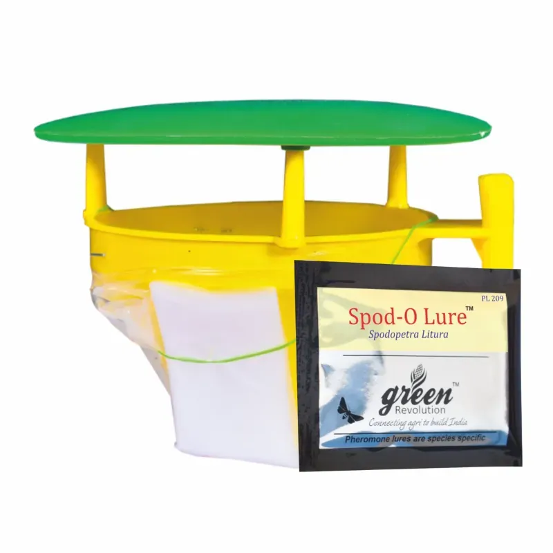 Green Revolution Highly Effective Funnel Insect Trap with Spodo-O-Lure (Pack-15 pcs)