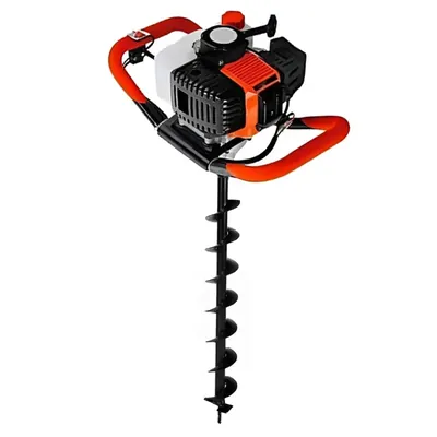 Greenleaf 2-stroke 52-cc Earth Auger / Post hole digger with 4 Inch Auger Bit