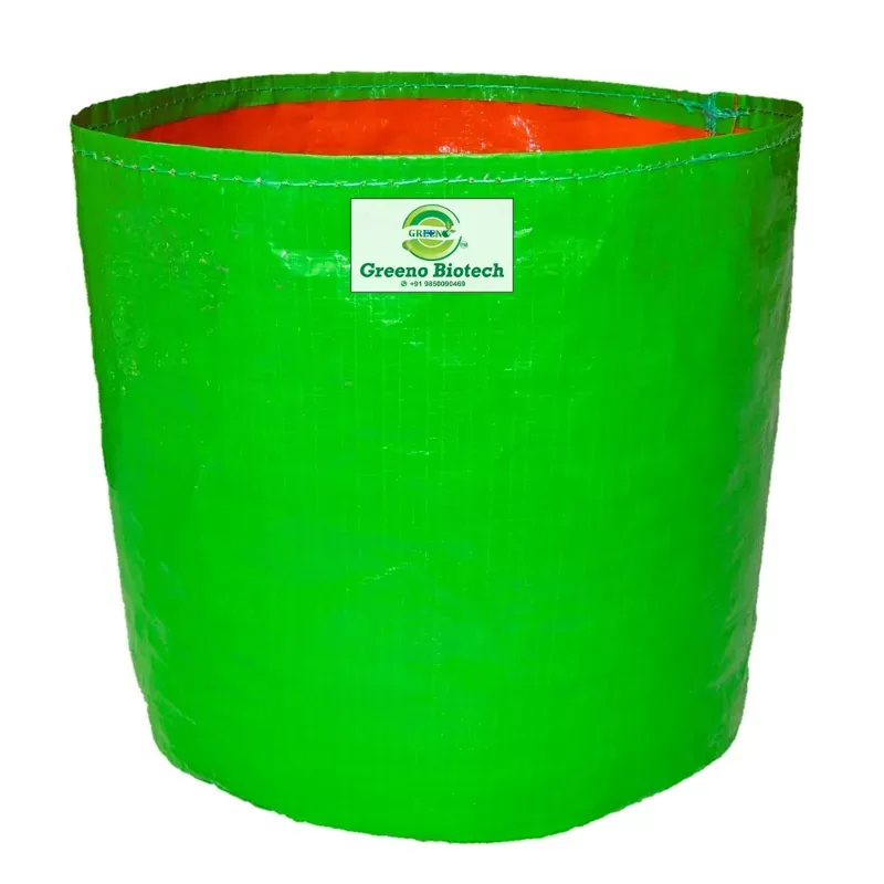 Greeno Biotech HDPE UV Treated Terrace Gardening Grow Bags (15 Inch x 15 Inch Pack of 5)