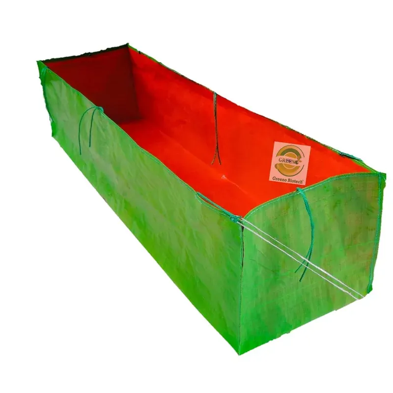 Greeno Biotech HDPE UV Treated Terrace Gardening Grow Bags, Pack of 2 (4 ft x 1 ft x 1 ft)