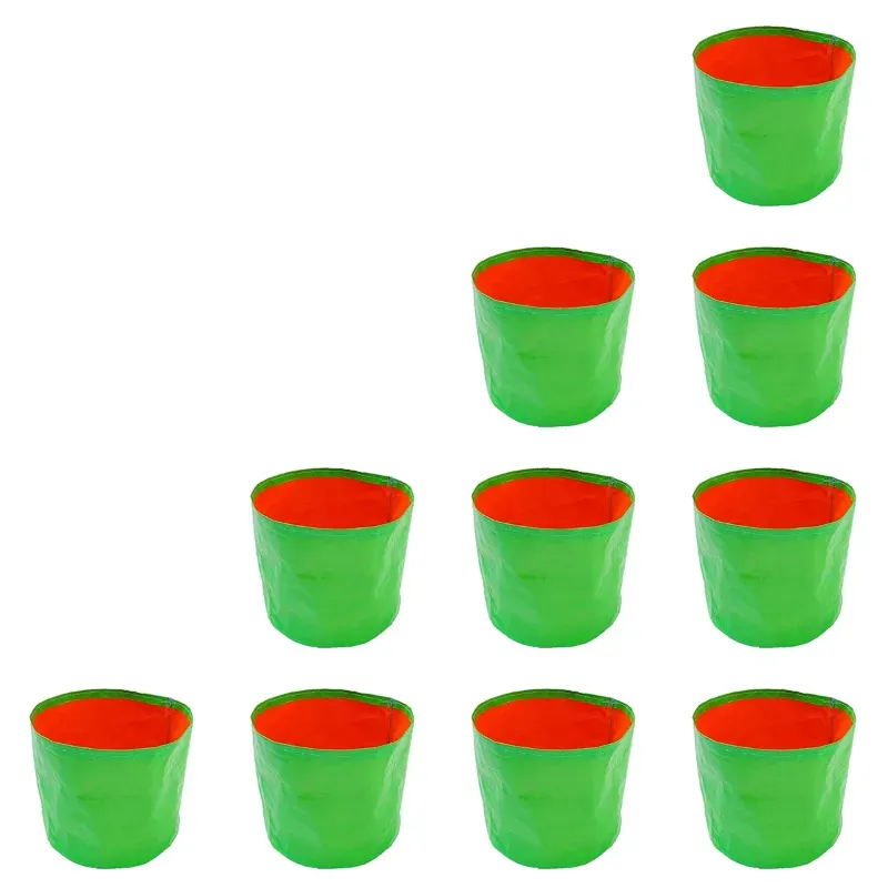 Greeno Biotech HDPE UV Treated Terrace Gardening Grow Bags (9 Inch x 9 Inch Pack of 10)